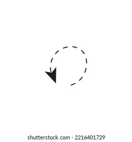 Hand drawn dotted arrow set vector illustration isolated on white background