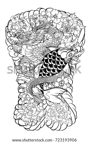 japanese tattoo coloring book