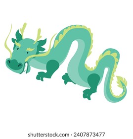Hand Drawn Dragon year simple beautiful design vector illustration