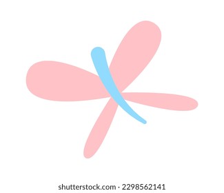 Hand drawn dragonfly design element. Vector illustration