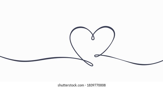 Hand drawn drawing heart love symbol