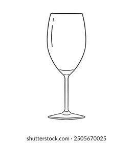 Hand Drawn Drinking Glass Illustration