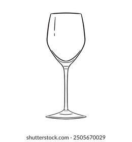 Hand Drawn Drinking Glass Illustration