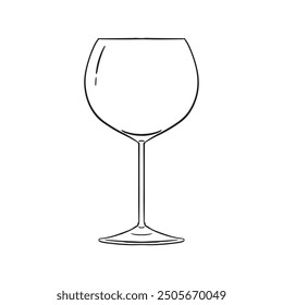 Hand Drawn Drinking Glass Illustration
