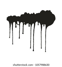 Hand Drawn Drip Paint Vector Isolated Stock Vector (Royalty Free ...