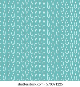 Hand drawn drops pattern. Made with ink ball pen.