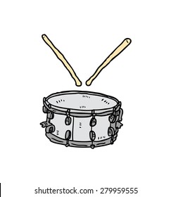 hand drawn drum