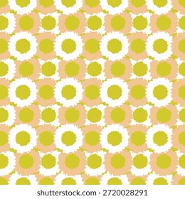 Hand drawn dry brush circle with seamless pattern, Suit for package design, wallpaper, fashion print, Housing wallpaper, arty-crafty. 