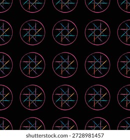 Hand drawn dry brush circle with seamless pattern, Suit for package design, wallpaper, fashion print, Housing wallpaper, arty-crafty. 