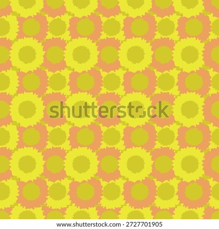 Hand drawn dry brush circle with seamless pattern, Suit for package design, wallpaper, fashion print, Housing wallpaper, arty-crafty. 