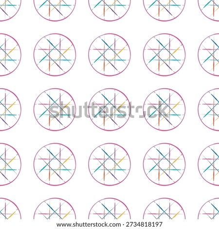 Hand drawn dry brush circle with seamless pattern, Suit for package design, wallpaper, fashion print, Housing wallpaper, arty-crafty. 