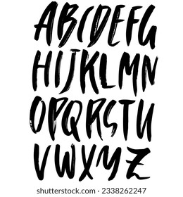Hand Drawn Dry Brush Font