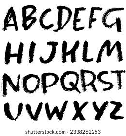 Hand Drawn Dry Brush Font