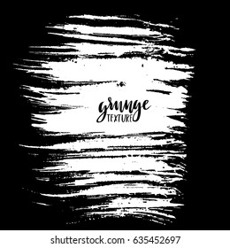 Hand drawn dry brush font. Modern brush lettering. Grunge style alphabet. Vector illustration.