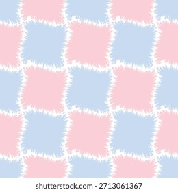 Hand drawn dry brush grid with seamless pattern, Suit for package design, wallpaper, fashion print, Housing wallpaper, arty-crafty. 