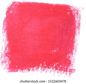 Hand drawn dry brush square. Banner for text.