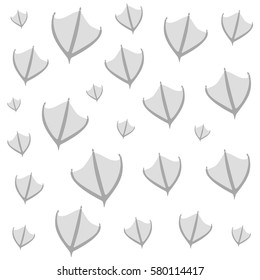 hand drawn duck steps pattern background. Design vector illustration
