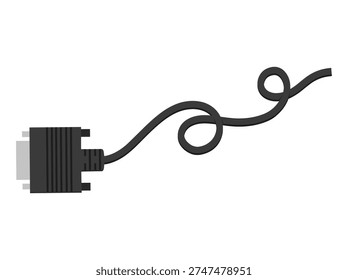 Hand Drawn DVI Cable Connector