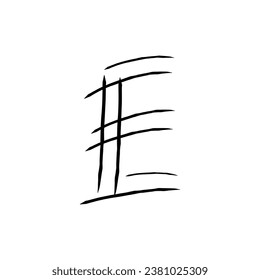 Estilo del tipo de letra de letra dibujado a mano para decorativo, afiche, logotipo.