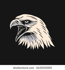 Hand Drawn Eagle Head Illustration