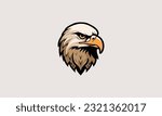 Hand drawn eagle head logo Icon