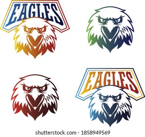 Flying Eagle Vector Emblem Stock Vector (Royalty Free) 1067065979 ...