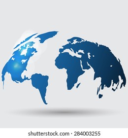 Hand drawn earth