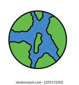 Hand drawn earth,earth day,vector illustration eps10