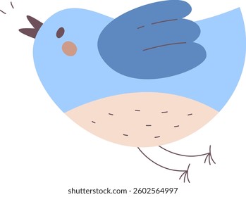 Hand Drawn Easter Bird Vector Illustration