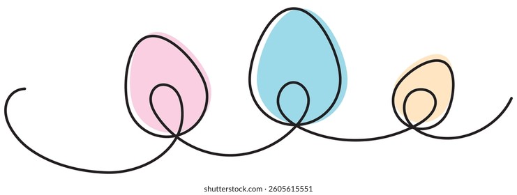 Hand drawn easter egg decoration cartoon doodle design eps 10 