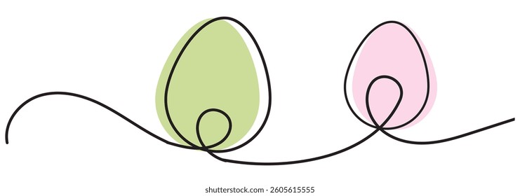 Hand drawn easter egg decoration cartoon doodle design eps 10 