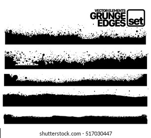 Hand drawn edges pattern background vector illustration set
Set of grunge and ink stroke lines. vector template - easy to use
