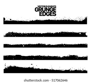 Hand drawn edges pattern background vector illustration set
Set of grunge and ink stroke lines. vector template - easy to use
