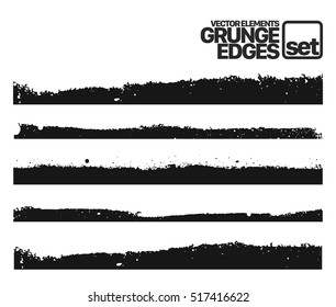 Hand drawn edges pattern background vector illustration set
Set of grunge and ink stroke lines. vector template - easy to use
