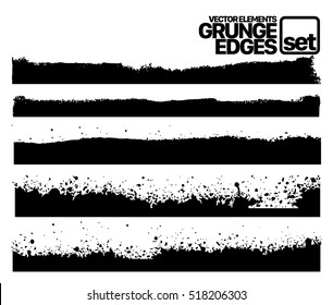 Hand drawn edges pattern background vector illustration set
Set of grunge and ink stroke lines. vector template - easy to use