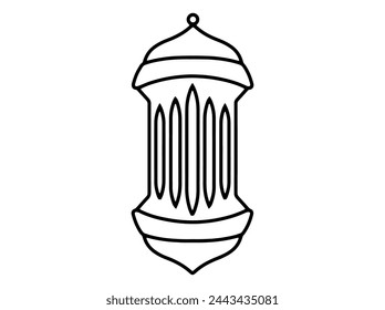 Linterna de Eid Al Fitr dibujada a mano