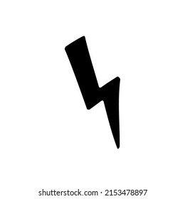 Elemento de iluminación eléctrica dibujado a mano. Comic doodle sketch style. Tornillo para flash, icono de concepto de energía. Ilustración del vector