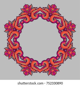 Hand drawn element. Ornate Mandala. Vector illustration