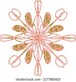 Elementos dibujados a mano. Mandala con textura grandiosa.