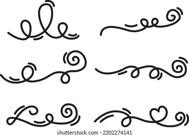 Hand drawn elements and monograms for weddings, Valentines day, holidays, baby design, birthday.