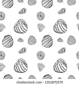hand drawn elements seamless pattern. background vector illustration