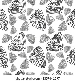 hand drawn elements seamless pattern. background vector illustration