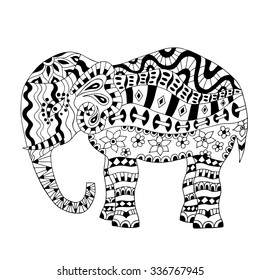 Download Elephant Mandala Coloring Pages Hd Stock Images Shutterstock