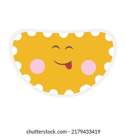 Hand drawn emoji with expression
