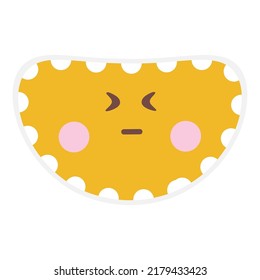 Emoji dibujado a mano con expresión