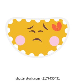 Hand drawn emoji with expression