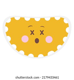 Hand drawn emoji with expression