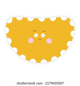 Hand drawn emoji with expression