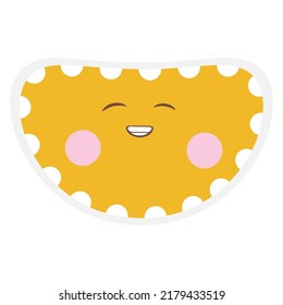 Hand drawn emoji with expression
