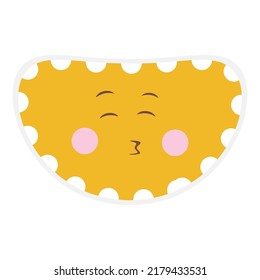 Emoji dibujado a mano con expresión